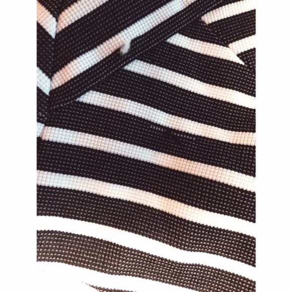 NWOT size 12 navy/white stripe Ann Taylor dress - Picture 4 of 7